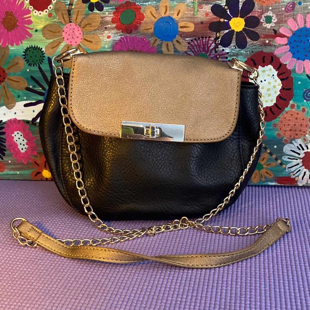 Elegant Black and Gold Women's INC Bag